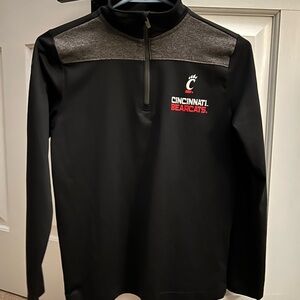 Under Armour Black and Gray Quarter-Zip Pullover